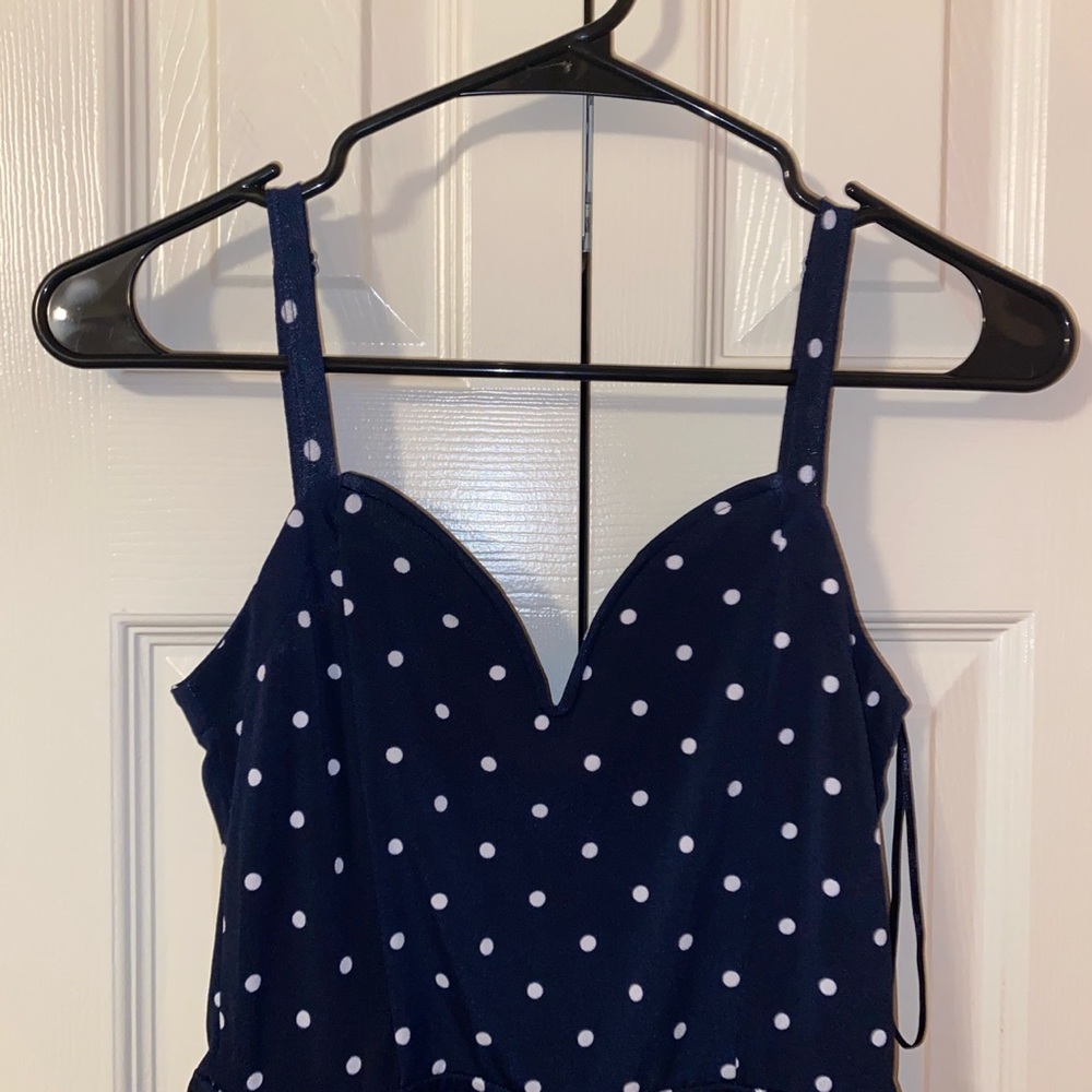 Navy with Polka Dots - Size Small